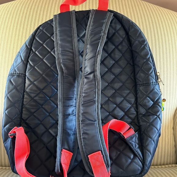 Mickey & Minnie Mouse quilted navy backpack from Walt Disney World - Picture 2 of 6